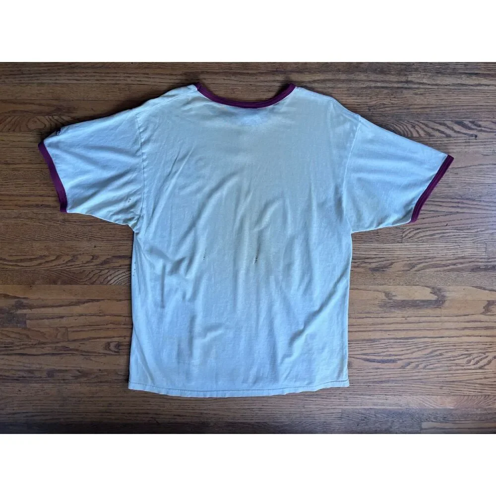 Vintage Harvard Champion Cream Y2K Crewcut T Shirt Tee Top  Mens Size XL - Picture 8 of 13